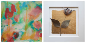 Zwei quadratische Kunstwerke