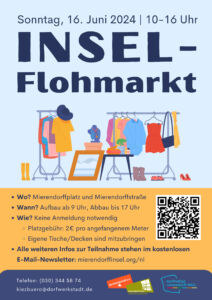 Plakat mit Flohmarktstand