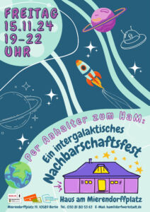 Plakat für eine Feier