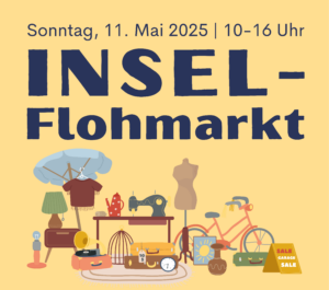 Ein Plakat zu einem Flohmarkt